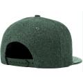 Plain wool snapback hat